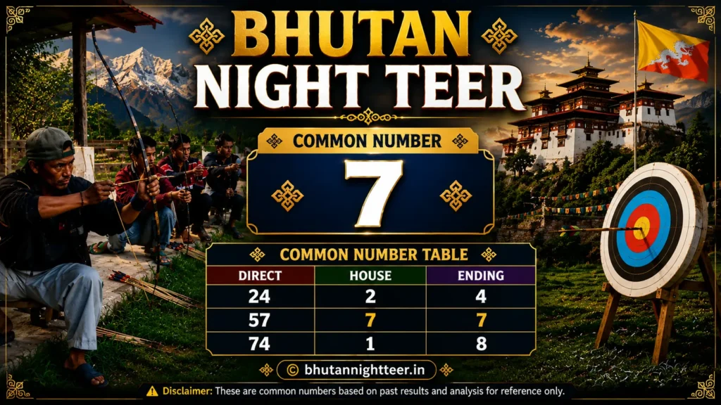Bhutan night teer common number
